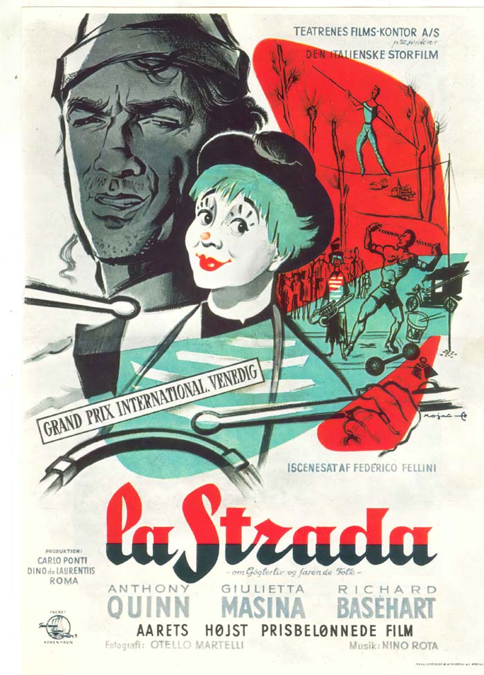 La Strada (1954) vintage movie poster